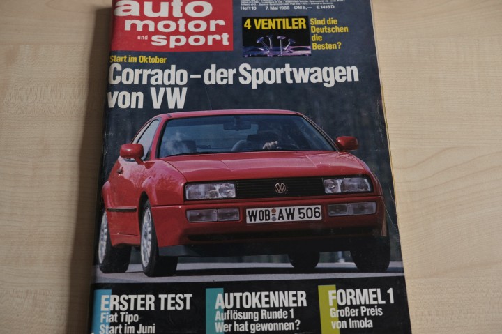 Deckblatt Auto Motor und Sport (10/1988)
